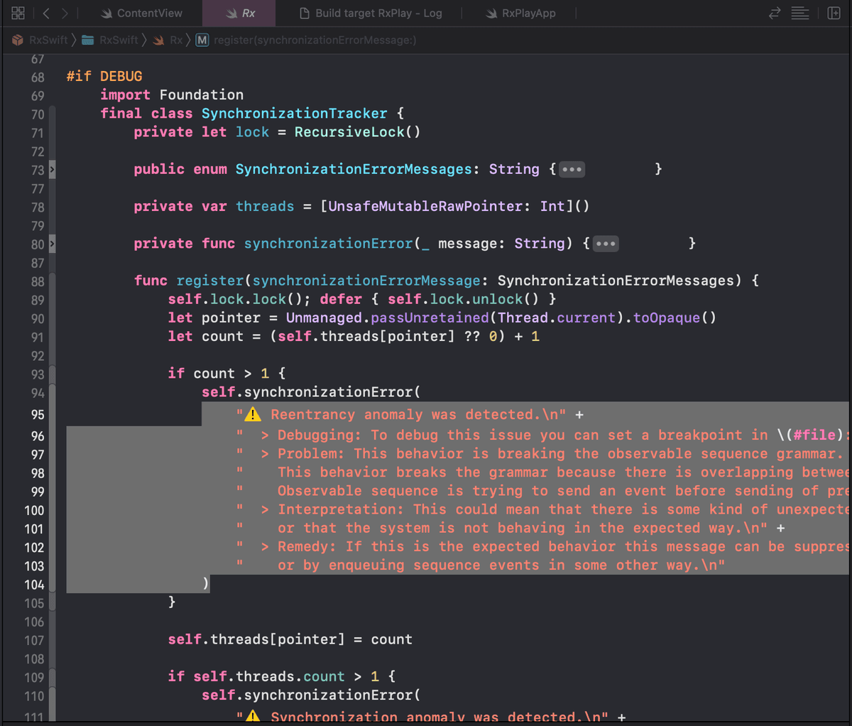 SynchronizationTracker threads